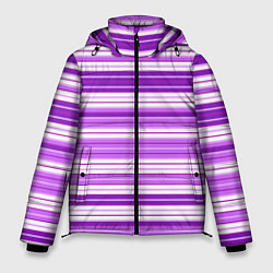 Мужская зимняя куртка Фиолетовые полосы