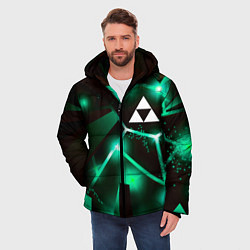 Куртка зимняя мужская Zelda разлом плит, цвет: 3D-черный — фото 2