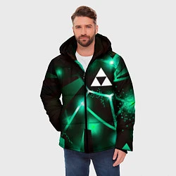 Куртка зимняя мужская Zelda разлом плит, цвет: 3D-черный — фото 2