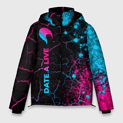 Куртка зимняя мужская Date A Live - neon gradient: по-вертикали, цвет: 3D-черный