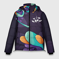 Куртка зимняя мужская Hitman graffity splash, цвет: 3D-черный