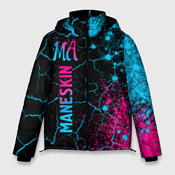 Куртка зимняя мужская Maneskin - neon gradient: по-вертикали, цвет: 3D-черный