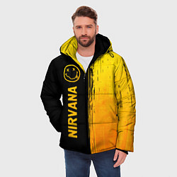 Куртка зимняя мужская Nirvana - gold gradient: по-вертикали, цвет: 3D-черный — фото 2