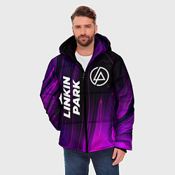 Куртка зимняя мужская Linkin Park violet plasma, цвет: 3D-черный — фото 2