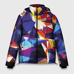 Куртка зимняя мужская Мозаичный узор, цвет: 3D-светло-серый