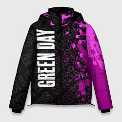 Куртка зимняя мужская Green Day rock legends: по-вертикали, цвет: 3D-черный