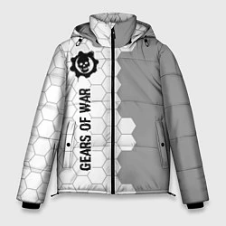 Куртка зимняя мужская Gears of War glitch на светлом фоне: по-вертикали, цвет: 3D-черный