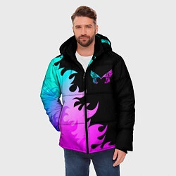 Куртка зимняя мужская Placebo неоновый огонь, цвет: 3D-черный — фото 2
