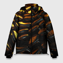 Мужская зимняя куртка Абстрактные золотые камни