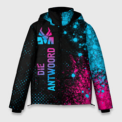 Куртка зимняя мужская Die Antwoord - neon gradient: по-вертикали, цвет: 3D-черный