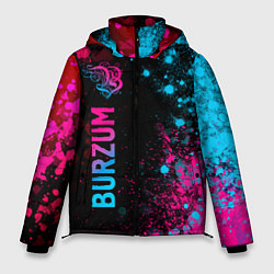 Куртка зимняя мужская Burzum - neon gradient: по-вертикали, цвет: 3D-черный