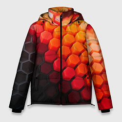 Мужская зимняя куртка Hexagon orange