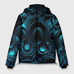 Куртка зимняя мужская Космическая текстура, цвет: 3D-красный