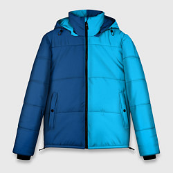Мужская зимняя куртка Двуцветный синий