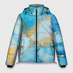 Куртка зимняя мужская Лазурь с золотом, цвет: 3D-светло-серый