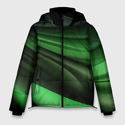 Куртка зимняя мужская Темная зеленая текстура, цвет: 3D-черный