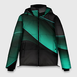 Мужская зимняя куртка Абстрактная зеленая текстура