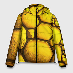 Мужская зимняя куртка Желтые объемные плиты