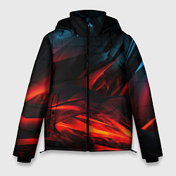 Мужская зимняя куртка Red black abstract