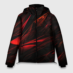 Куртка зимняя мужская Black red background, цвет: 3D-черный