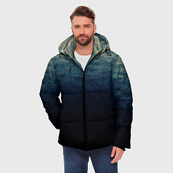 Куртка зимняя мужская Мозаика водная гладь, цвет: 3D-черный — фото 2