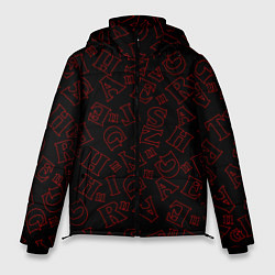 Куртка зимняя мужская Паттерн очень странные дела, цвет: 3D-красный