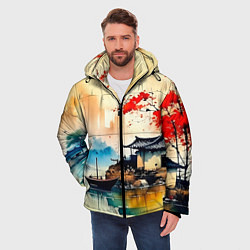 Куртка зимняя мужская Краски природы, цвет: 3D-светло-серый — фото 2