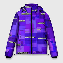 Куртка зимняя мужская Minecraft pattern logo, цвет: 3D-красный