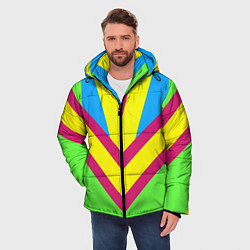 Куртка зимняя мужская В стиле 90х, цвет: 3D-светло-серый — фото 2