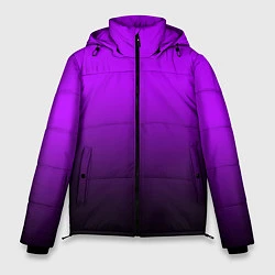 Куртка зимняя мужская Градиент фиолетово-чёрный, цвет: 3D-черный