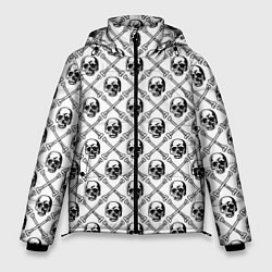Куртка зимняя мужская Черепа и кости, цвет: 3D-светло-серый