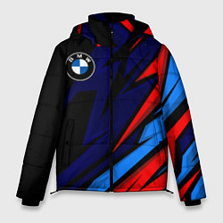 Мужская зимняя куртка BMW - m colors and black