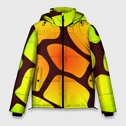 Мужская зимняя куртка Коричневая сеть с цветными пятнами
