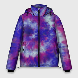 Куртка зимняя мужская Tie-Dye дизайн, цвет: 3D-черный