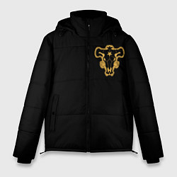 Куртка зимняя мужская Чёрный клевер - форма быка, цвет: 3D-черный
