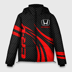 Куртка зимняя мужская Honda CR-V - красный и карбон, цвет: 3D-красный