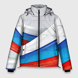 Куртка зимняя мужская Российские флаги, цвет: 3D-светло-серый