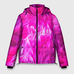 Куртка зимняя мужская Pink texture, цвет: 3D-черный