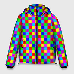 Мужская зимняя куртка Разноцветные плитки