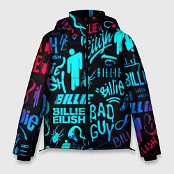 Мужская зимняя куртка Billie Eilish neon pattern