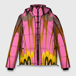 Мужская зимняя куртка Розовый бабочкин мотив