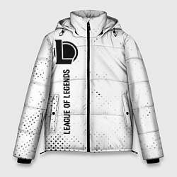 Куртка зимняя мужская League of Legends glitch на светлом фоне: по-верти, цвет: 3D-черный