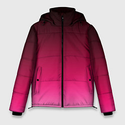 Мужская зимняя куртка Розово-малиновый градиент