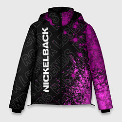 Куртка зимняя мужская Nickelback rock legends по-вертикали, цвет: 3D-черный