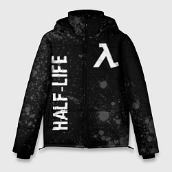 Куртка зимняя мужская Half-Life glitch на темном фоне вертикально, цвет: 3D-черный