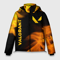 Куртка зимняя мужская Valorant - gold gradient вертикально, цвет: 3D-черный
