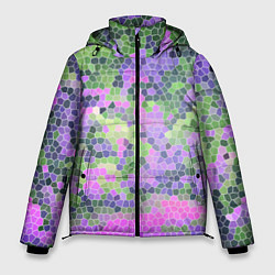 Куртка зимняя мужская Разноцветный витраж, цвет: 3D-светло-серый