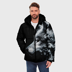 Куртка зимняя мужская Дымный волк, цвет: 3D-светло-серый — фото 2