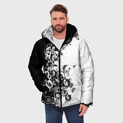 Куртка зимняя мужская Иллюстрация свободы, цвет: 3D-черный — фото 2