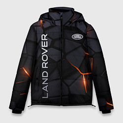 Куртка зимняя мужская Land Rover - плиты с эффектом свечения, цвет: 3D-черный